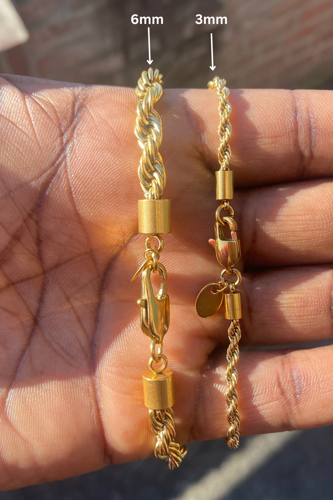 BLYV. | Rope Bracelet 18K Gold Plated