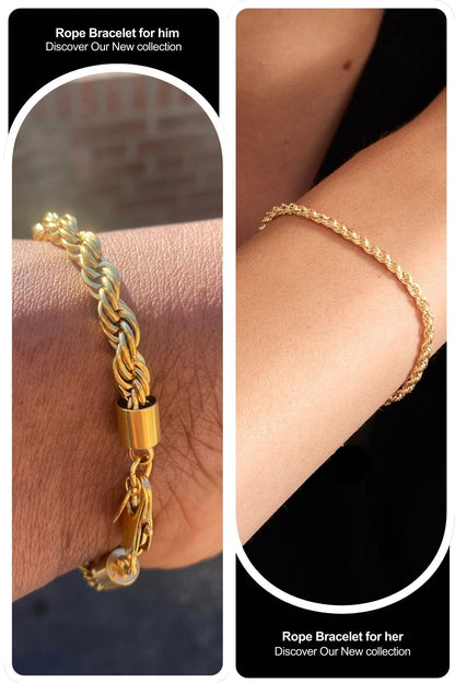 BLYV. | Rope Bracelet 18K Gold Plated
