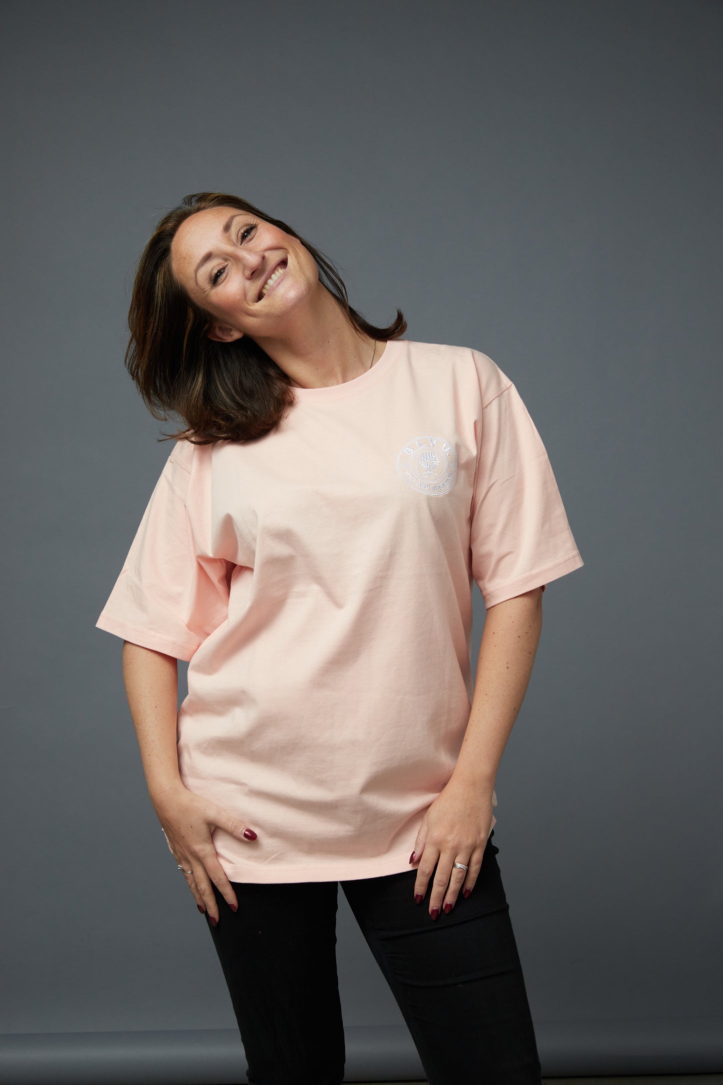 (Unisex) BLYV. | Soft Pink T-Shirt