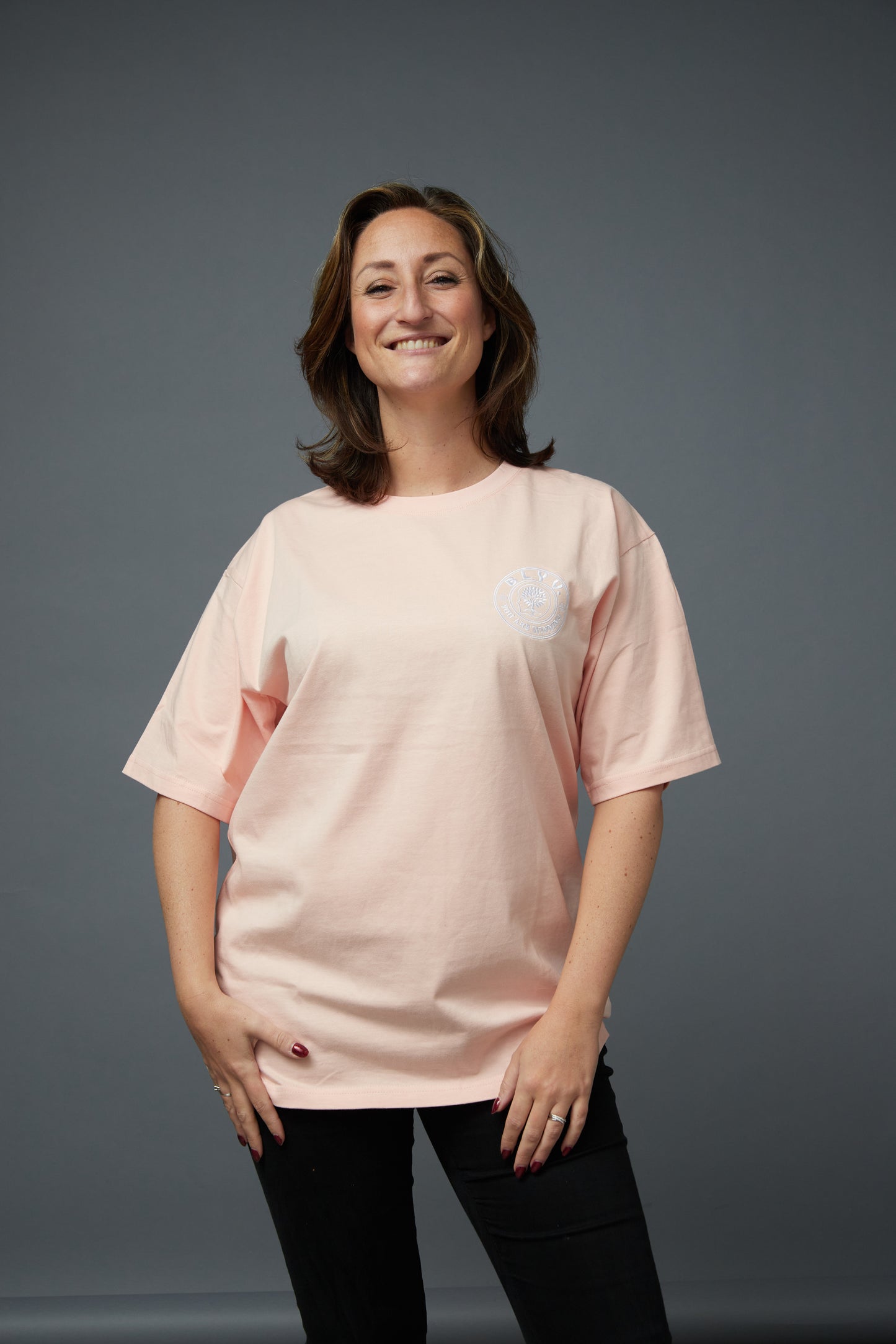 (Unisex) BLYV. | Soft Pink T-Shirt