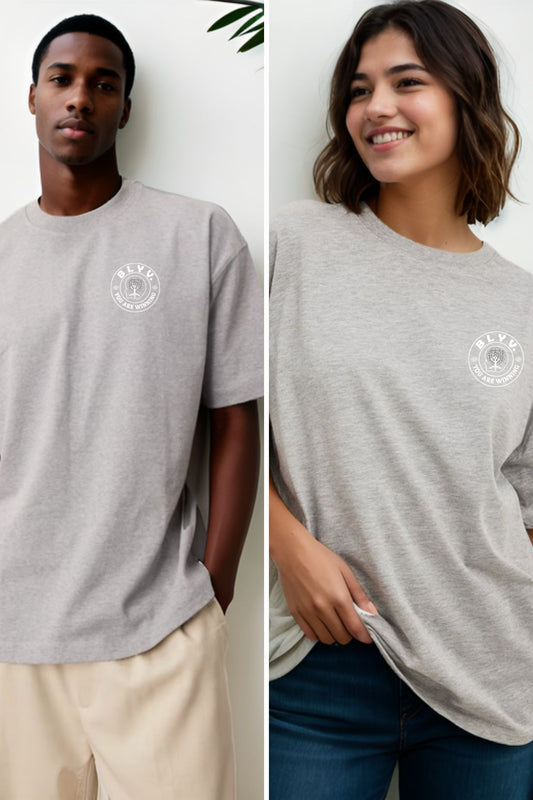 (Unisex) BLYV. | Light Grey T-Shirt
